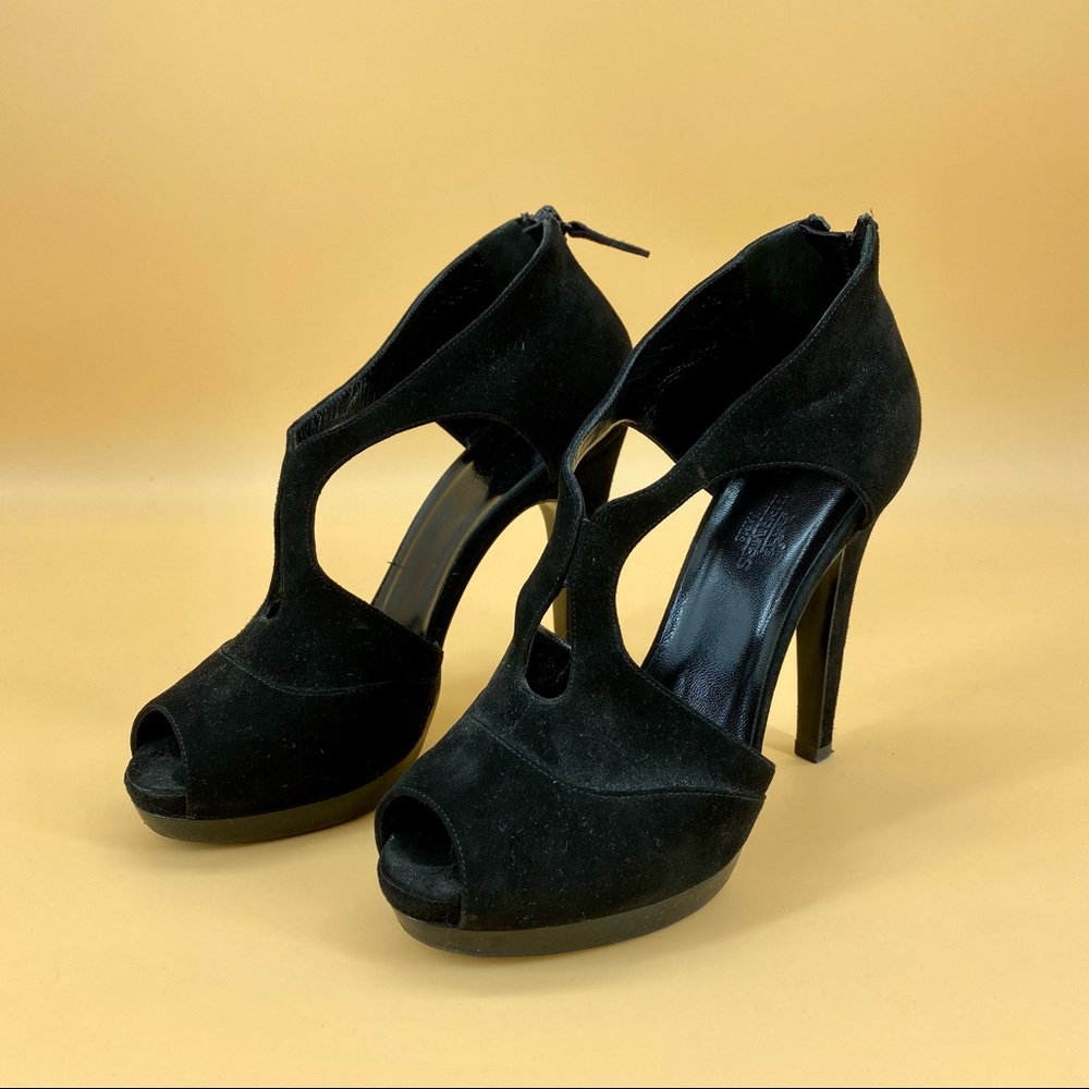 HERMES black high heels